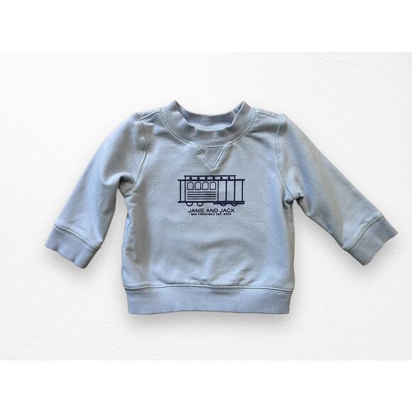 Janie and Jack Trolley Sweatshirt, 3-6 Months - Picture 6 of 6